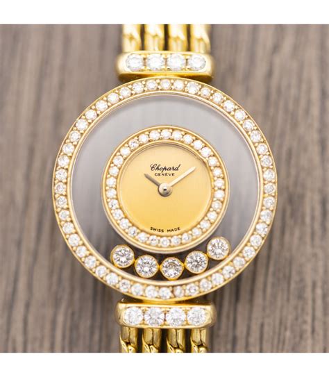 chopard floating diamond watch replica|vintage chopard happy diamond watch.